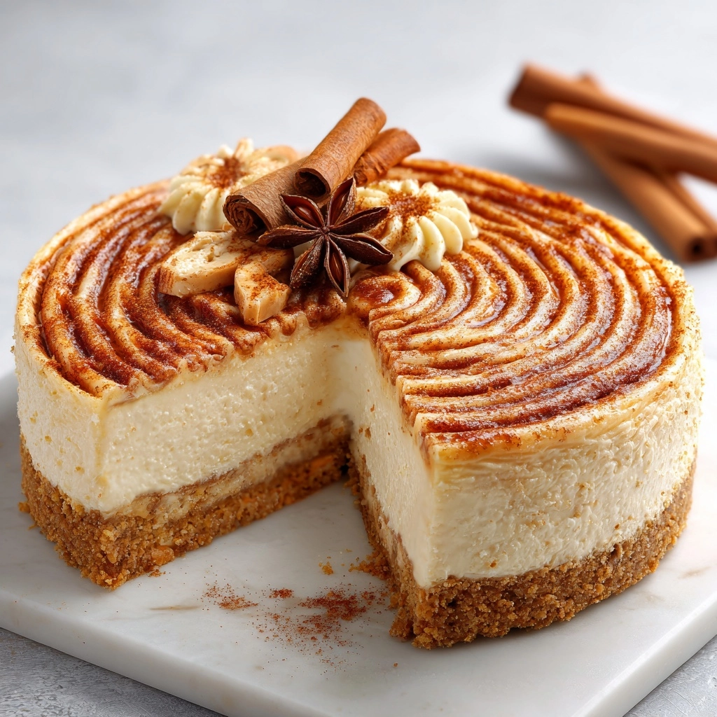 Cinnamon Roll Cheesecake Recipe - Recipe Image