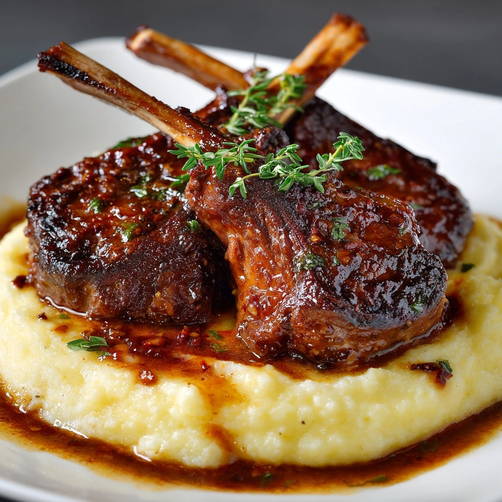 Lamb Shank with Creamy Mashed Potatoes Recipe - Recipe Image