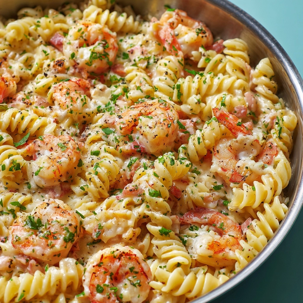 Seafood Pasta with Shrimp & Crab Recipe - Recipe Image