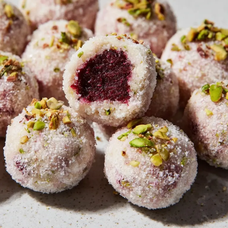 Cherry Pistachio Snowballs Recipe