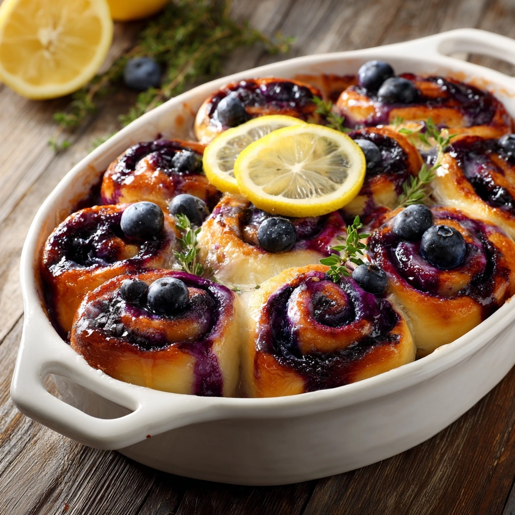 Lemon Blueberry Rolls Recipe - Recipe Image