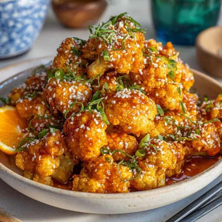 Vegan Glazed Orange Cauliflower “Chicken” Recipe