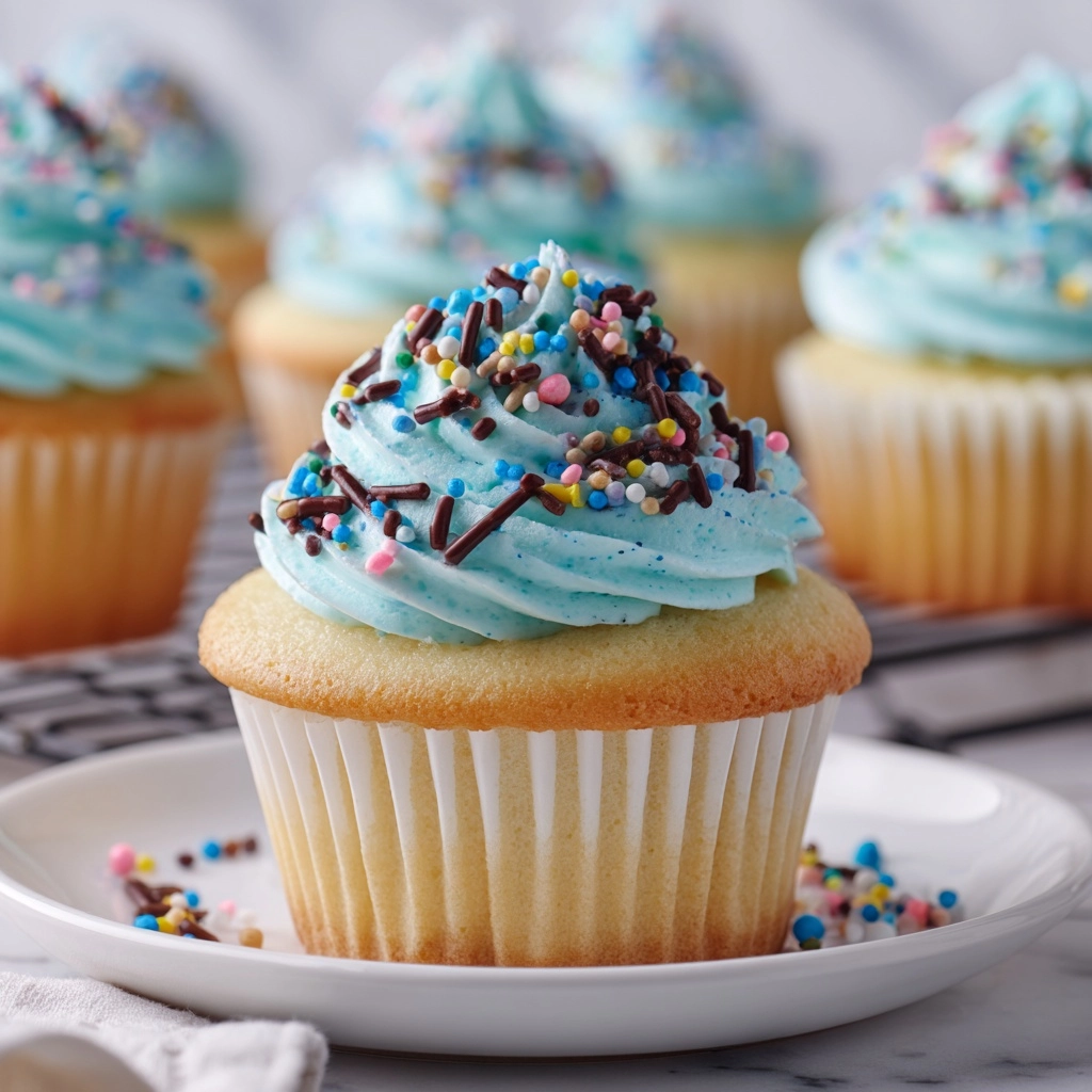 Indulge in Robin’s Egg Cupcakes Recipe - Recipe Image
