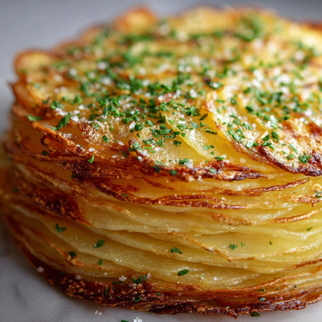 Creamy Potato Stacks Recipe - Recipe Image