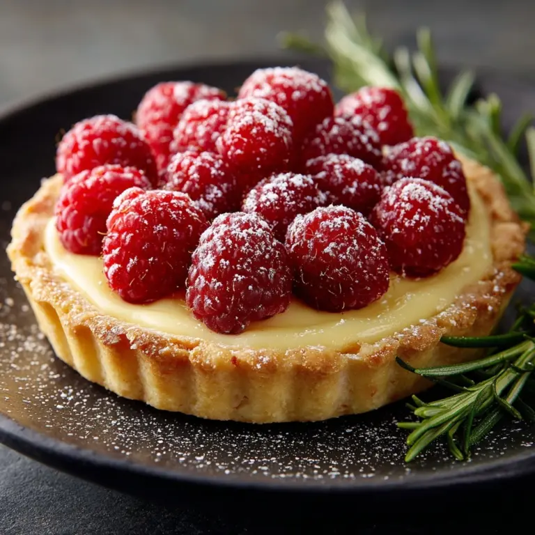 Raspberry & White Chocolate Tartlets Recipe