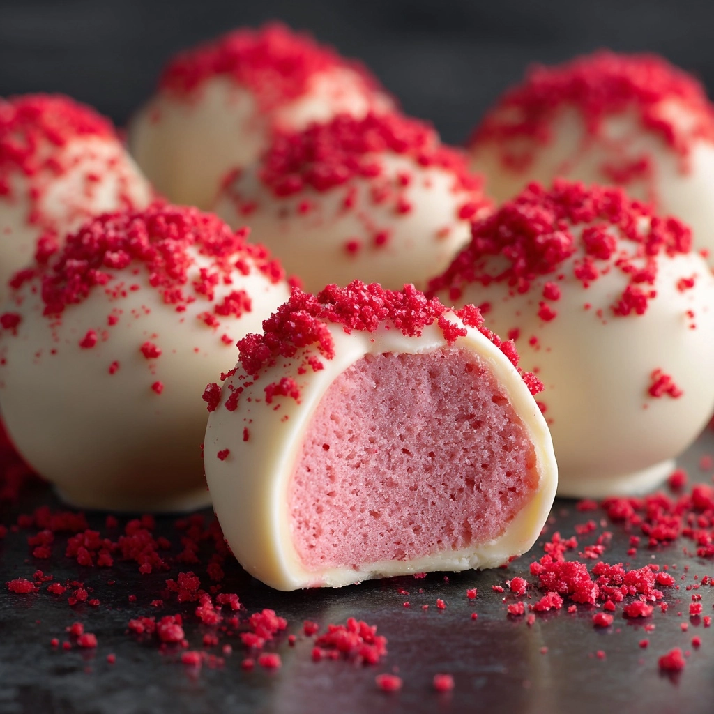 White Chocolate Strawberry Truffles Recipe - Recipe Image