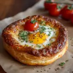 Egg & Cheese Stuffed Bazlama Bread Recipe