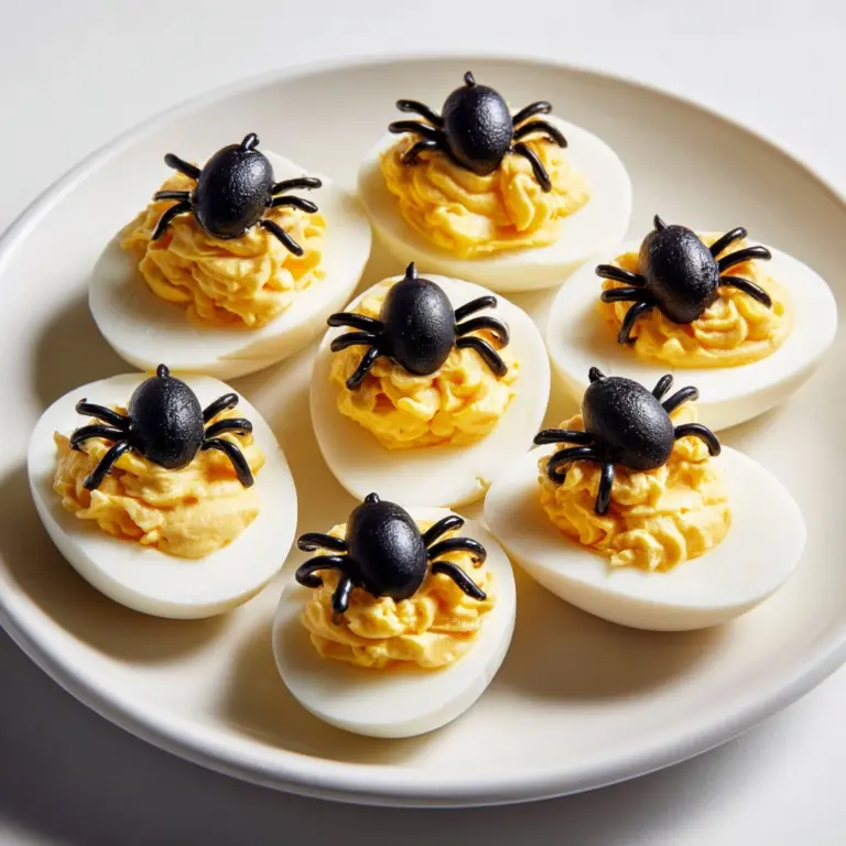Spooky Spider Deviled Eggs Recipe