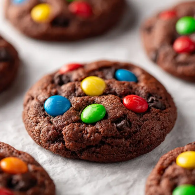 Chocolate Chocolate Chip M&M Cookies Recipe