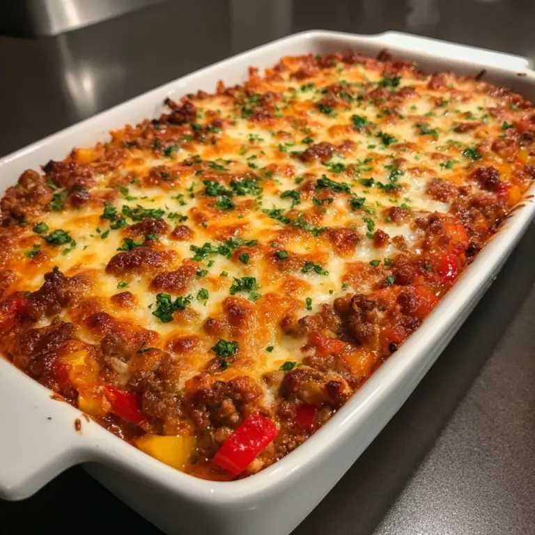 Homestyle Ground Beef Casserole Dinner Recipe