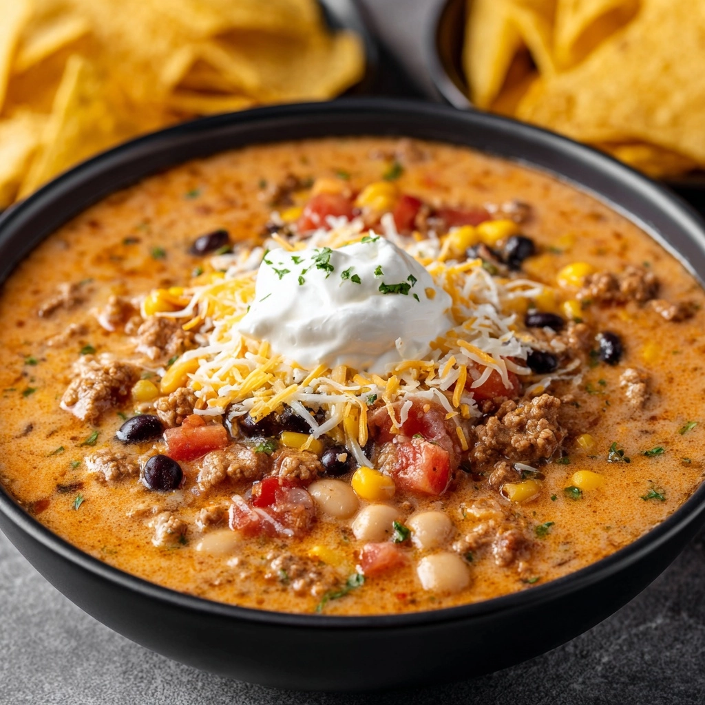 Cheesy Taco Soup Recipe - Recipe Image