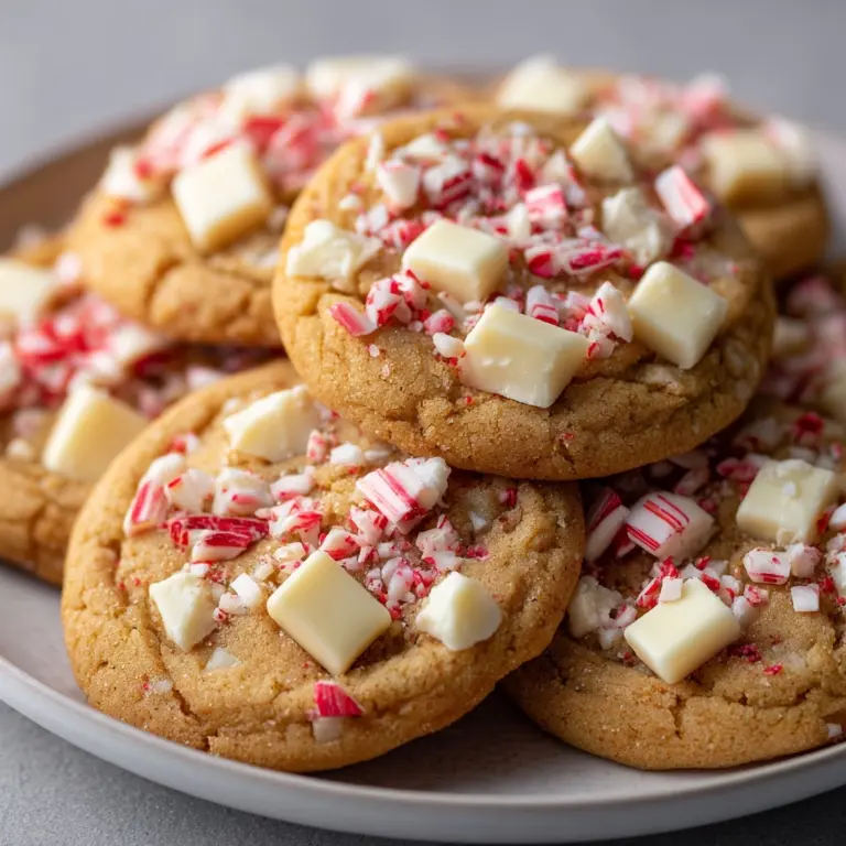 White Chocolate Peppermint Crunch Cookies Recipe