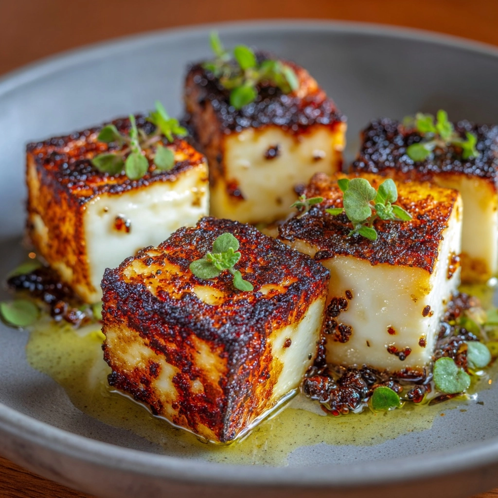 Crispy Air-Fried Halloumi Recipe - Recipe Image