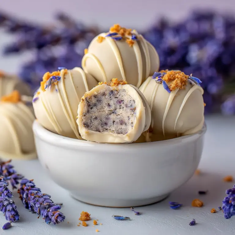 Honey Lavender White Chocolate Truffles Recipe