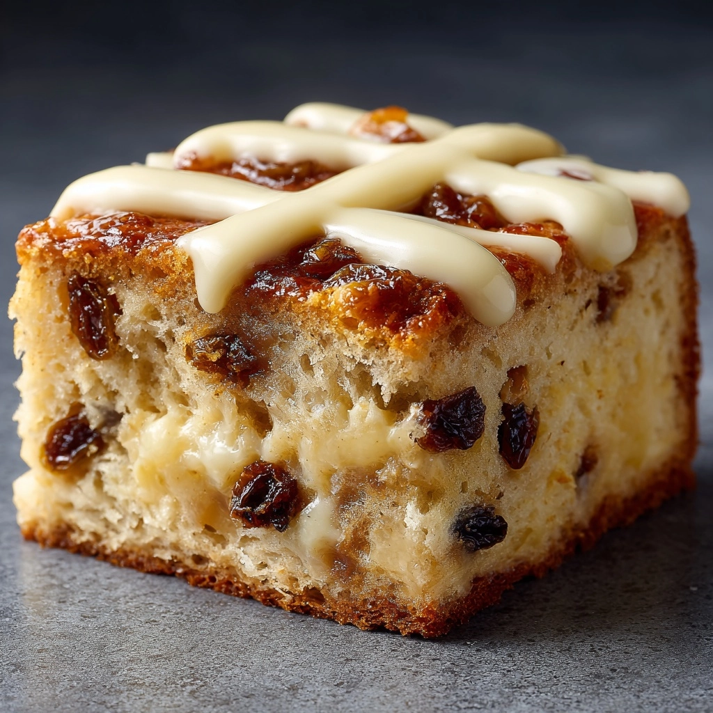 No-Bake Hot Cross Bun Slice Recipe - Recipe Image