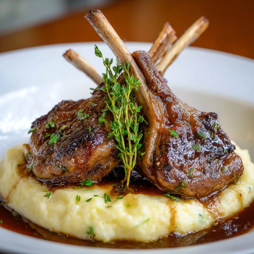 Lamb Shank with Creamy Mashed Potatoes Recipe - Recipe Image