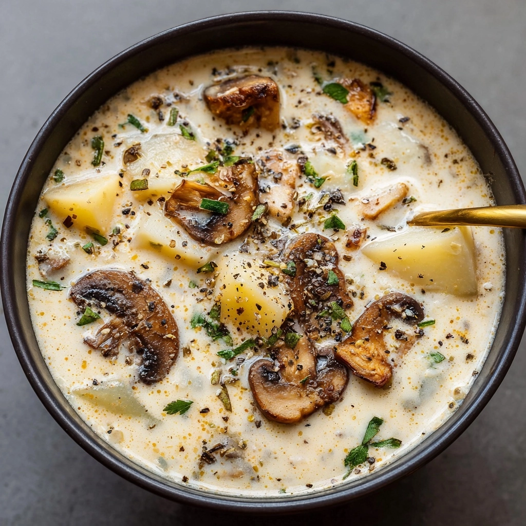 Easy Cream of Mushroom Soup Recipe - Recipe Image