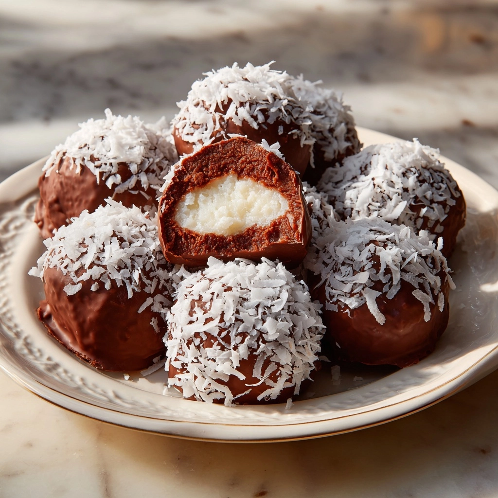 No-Bake Coconut Cream Balls Recipe - Recipe Image
