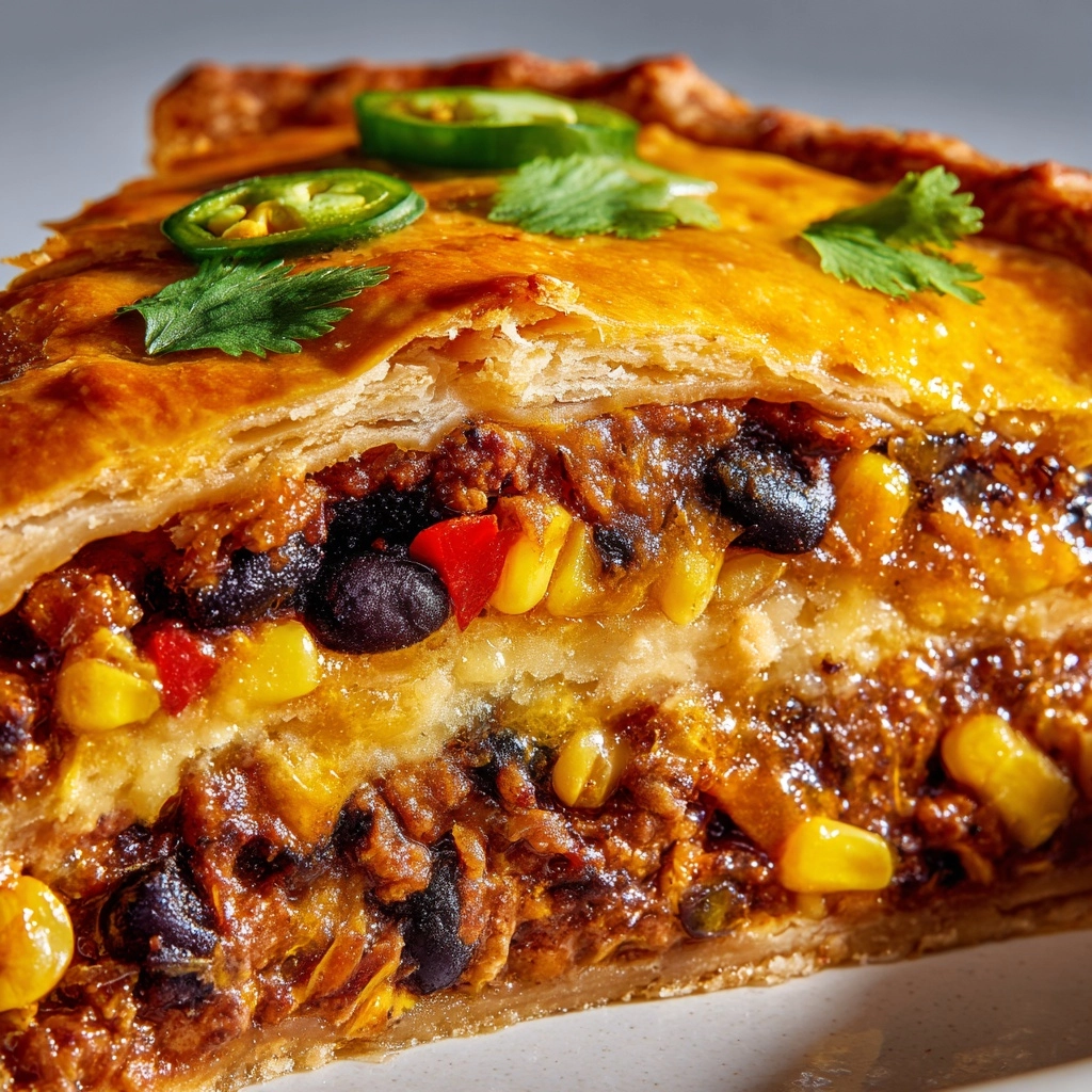 Cheesy Burrito Pie Recipe - Recipe Image