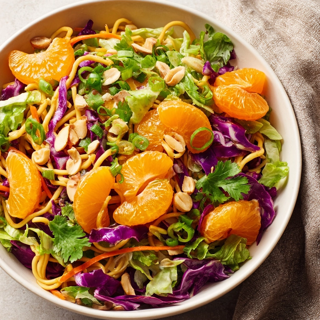 Crunchy Asian Ramen Noodle Salad Recipe - Recipe Image