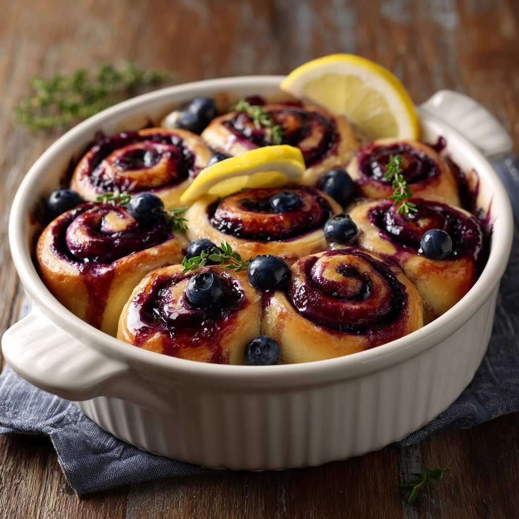 Lemon Blueberry Rolls Recipe - Recipe Image