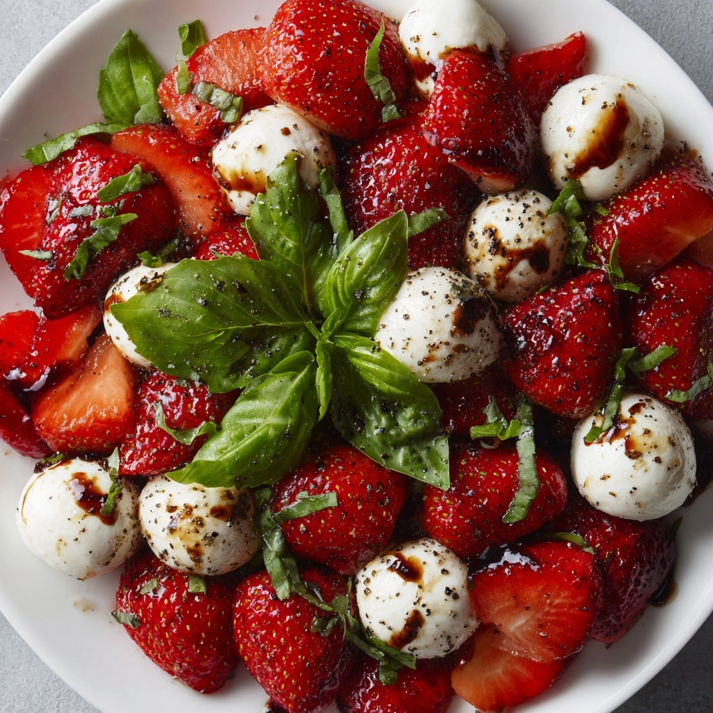 Balsamic Strawberry Caprese Recipe - Recipe Image