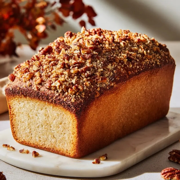 Pumpkin Bread with Brown Sugar Pecan Topping Recipe