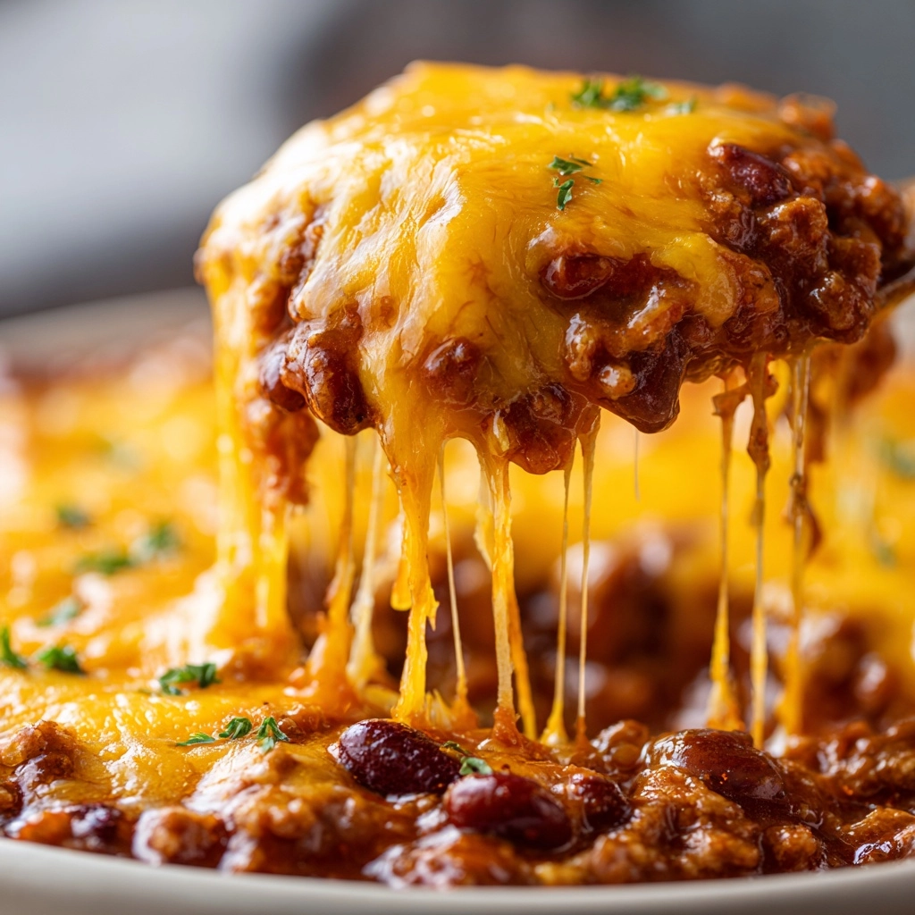 Fully Loaded Classic Chili Cheese Dog Casserole Recipe - Recipe Image