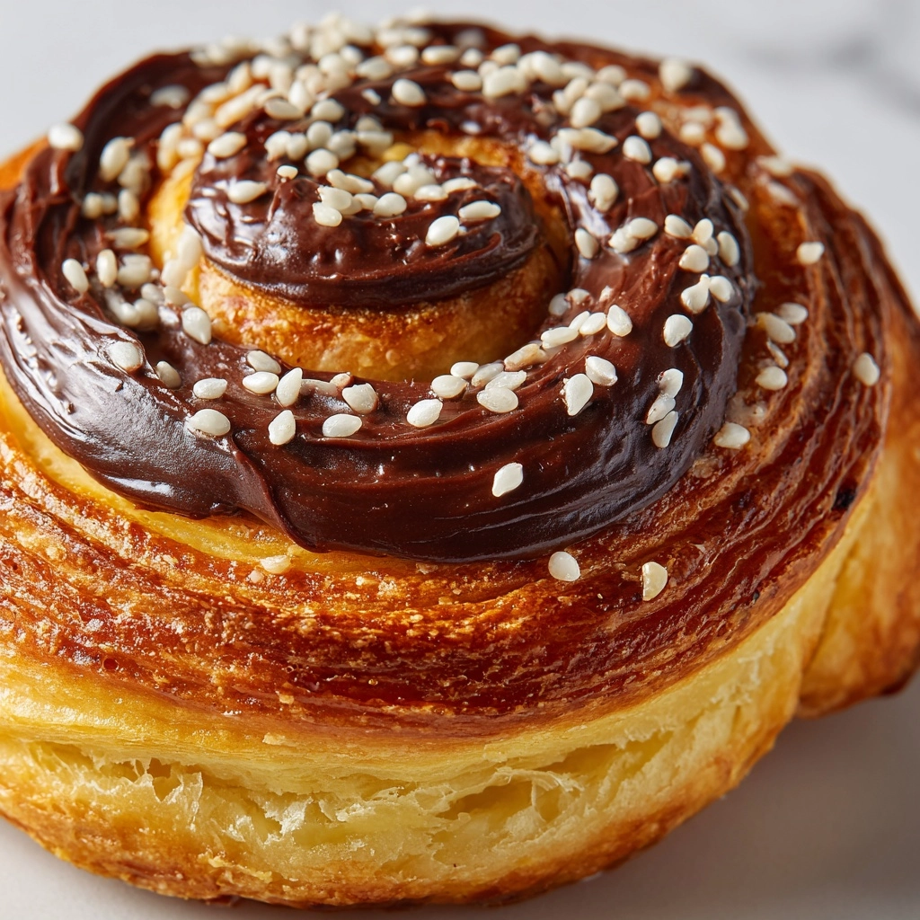 Nutella Halva Babka Buns Recipe - Recipe Image