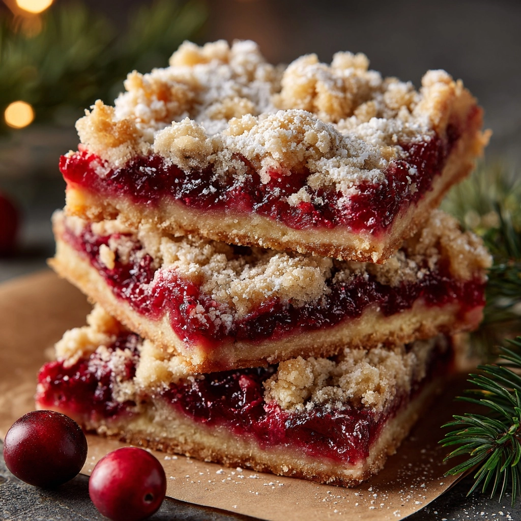 Christmas Cherry Bars Recipe - Recipe Image