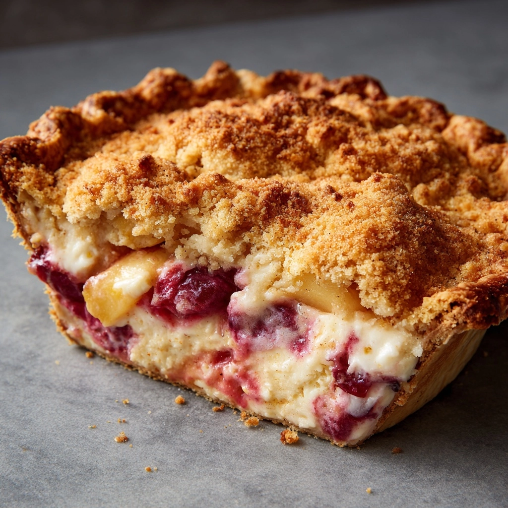 Rhubarb Sour Cream Pie Recipe - Recipe Image