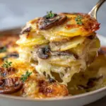 Potato and Mushroom Gratin with Gorgonzola Recipe