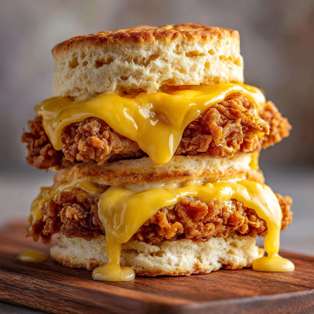 Buttermilk Biscuit Fried Chicken Sandwich Recipe - Recipe Image