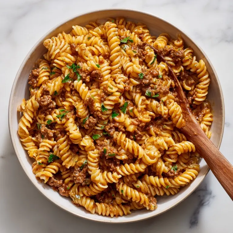 Quick & Easy Cheeseburger Casserole Recipe