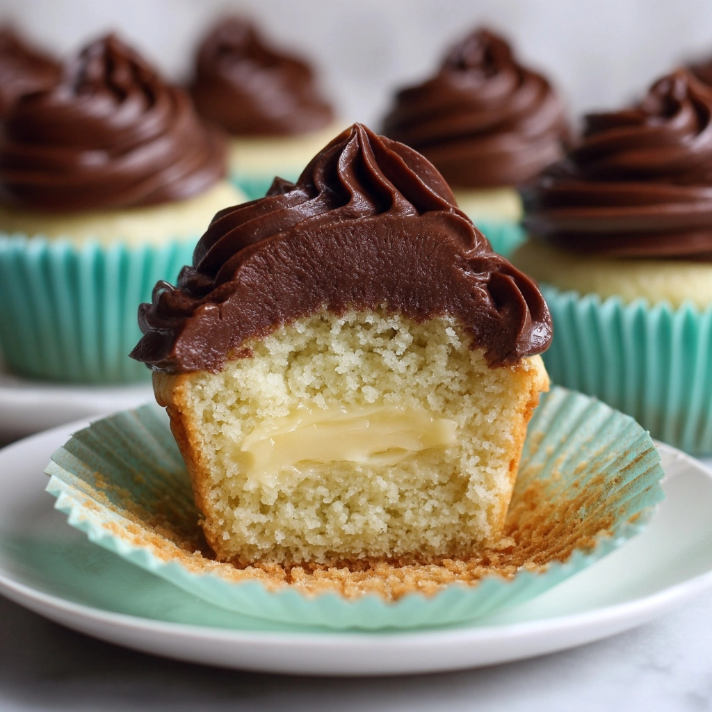 Boston Cream Pie Cupcakes Recipe - Recipe Image