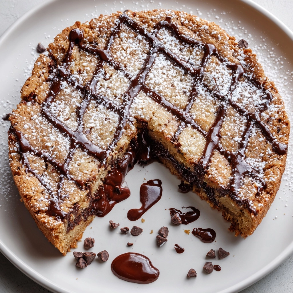 Nutella-Stuffed Deep Dish Churro Skillet Cookie Recipe - Recipe Image