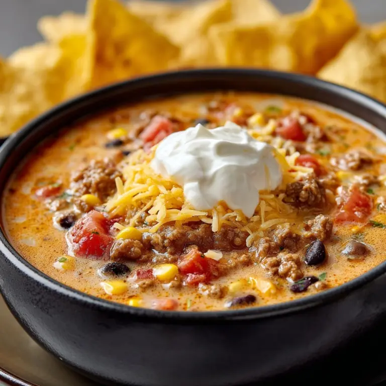 Cheesy Taco Soup Recipe