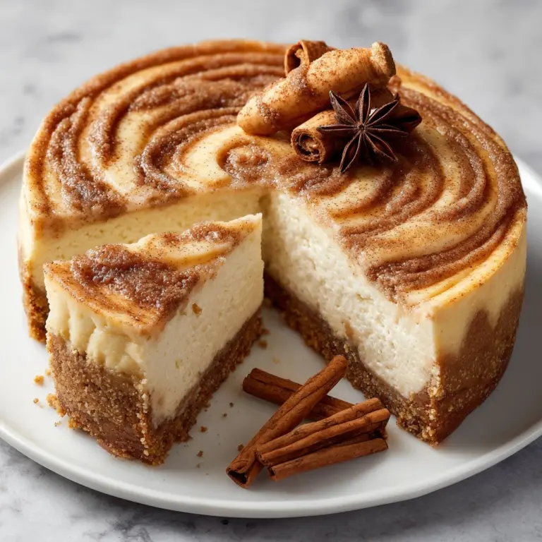 Cinnamon Roll Cheesecake Recipe