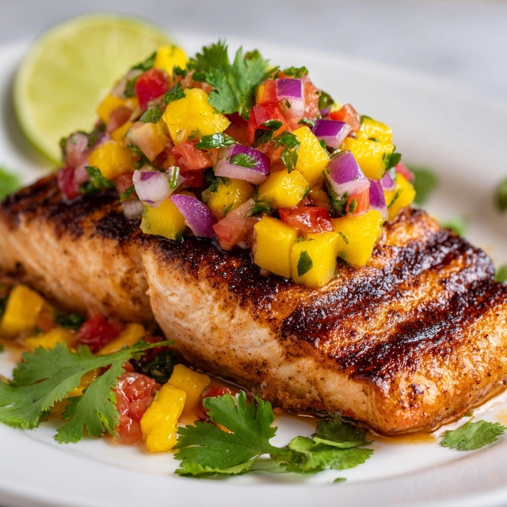 Mango Salsa Salmon Recipe - Recipe Image