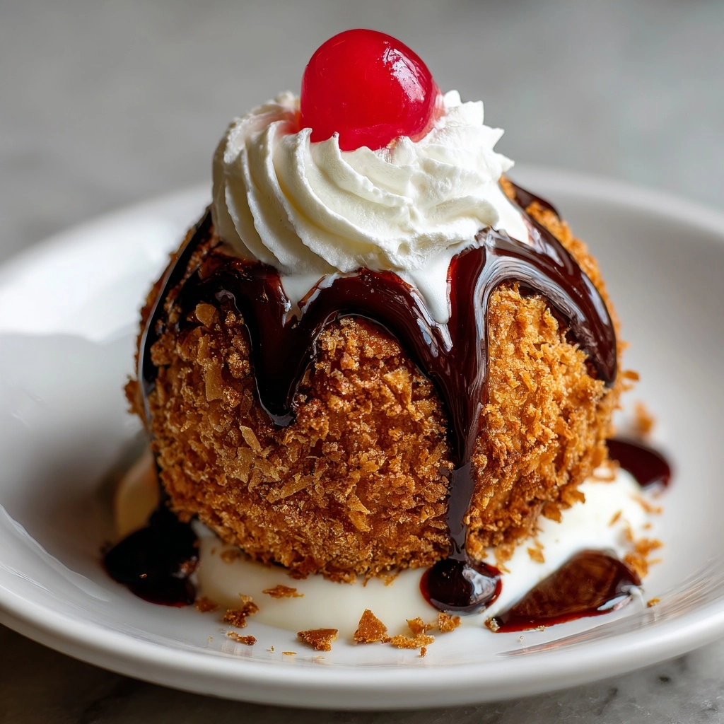 Homemade Fried Ice Cream Recipe - Recipe Image