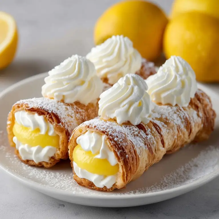 Zesty Lemon Meringue Pie Cannolis Recipe
