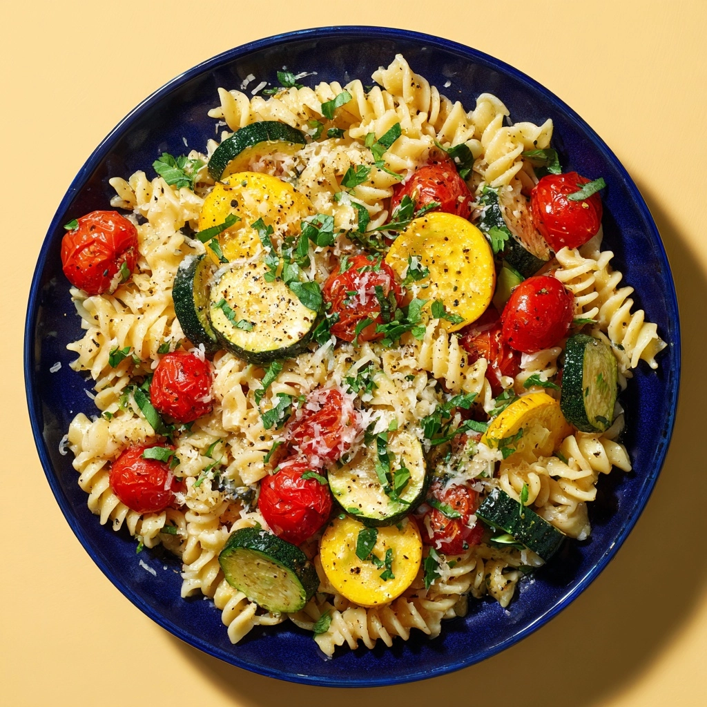 Lemon Butter Pasta & Veggies Recipe - Recipe Image