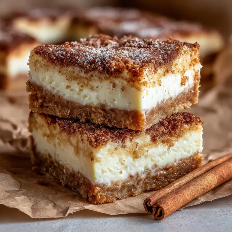 Cinnamon Churro Cheesecake Bars Recipe