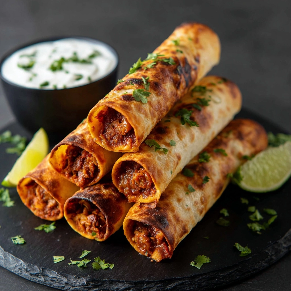 Bean & Cheese Taquitos Recipe - Recipe Image
