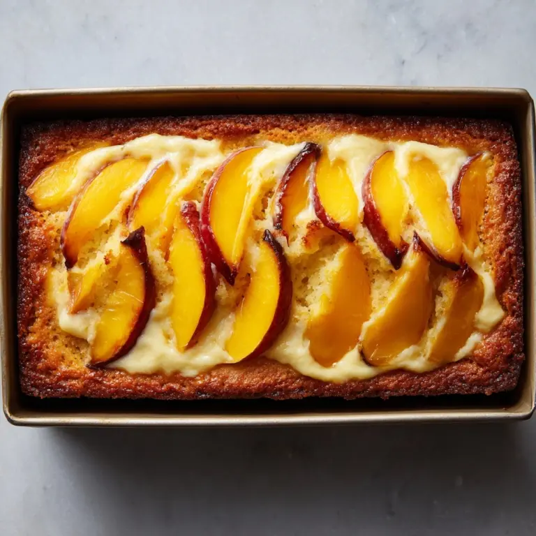 Peaches and Cream Cheese Loaf Recipe