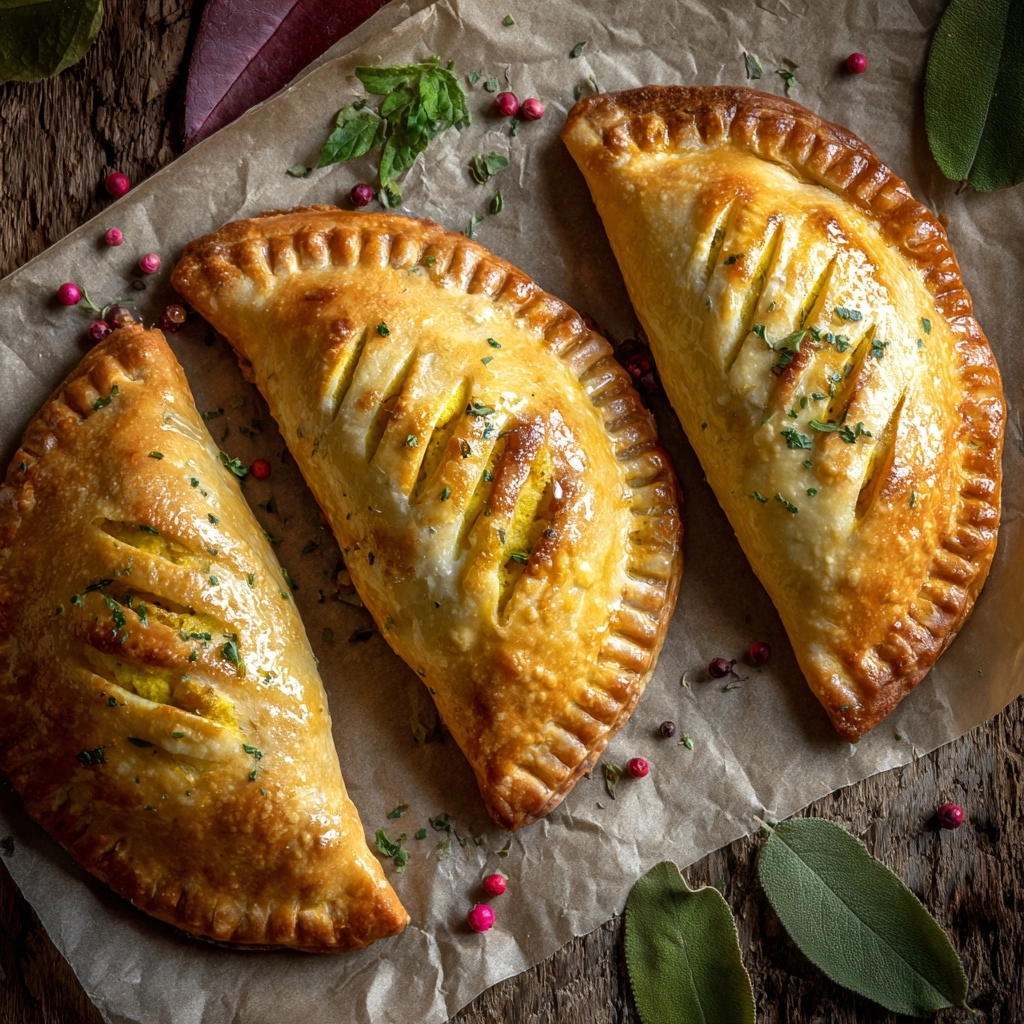Chicken Curry Pasties Recipe - Recipe Image