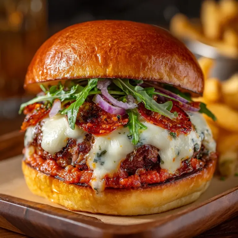 Is This the Most Delicious Best Pepperoni Pizza Burgers Recipe