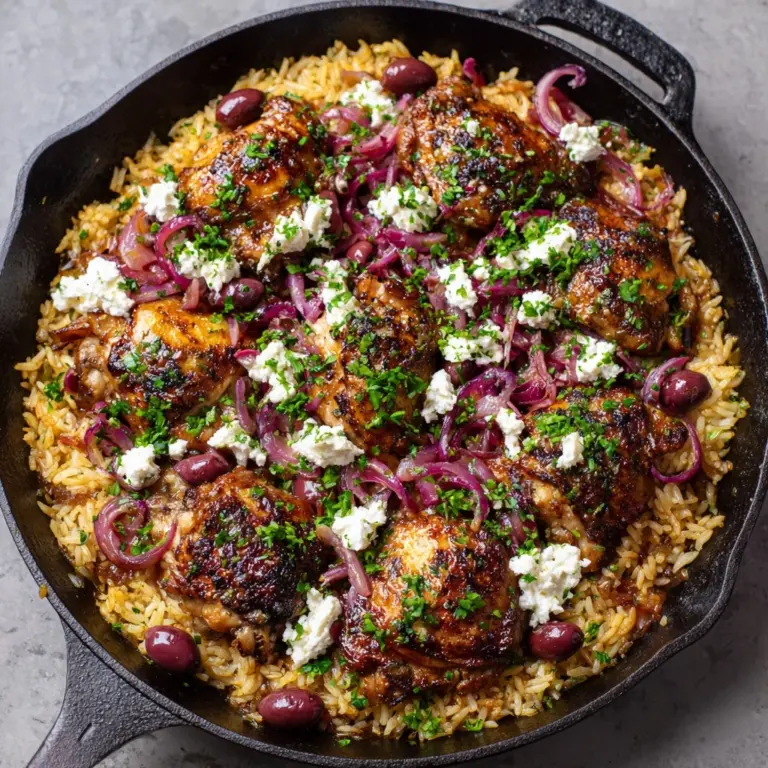 Mediterranean Chicken & Rice Skillet Recipe