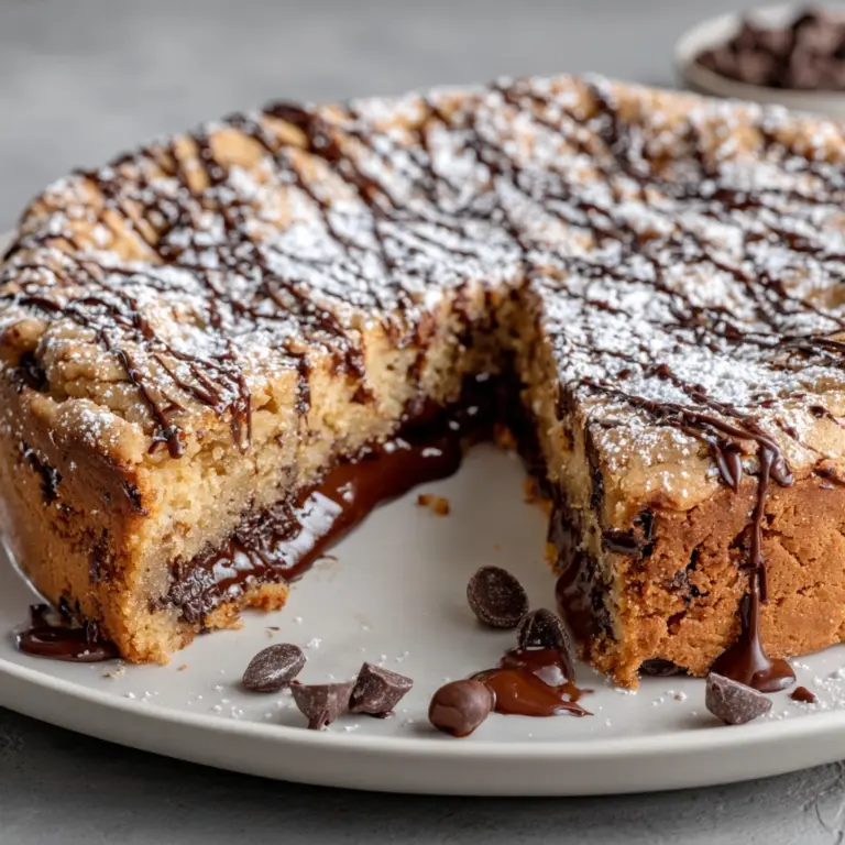 Nutella-Stuffed Deep Dish Churro Skillet Cookie Recipe