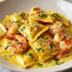 Lobster Ravioli and Lobster in a Zesty Lemon Butter Sauce Recipe